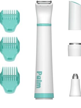 Perfect White & Teal Men's Grooming Trimmer